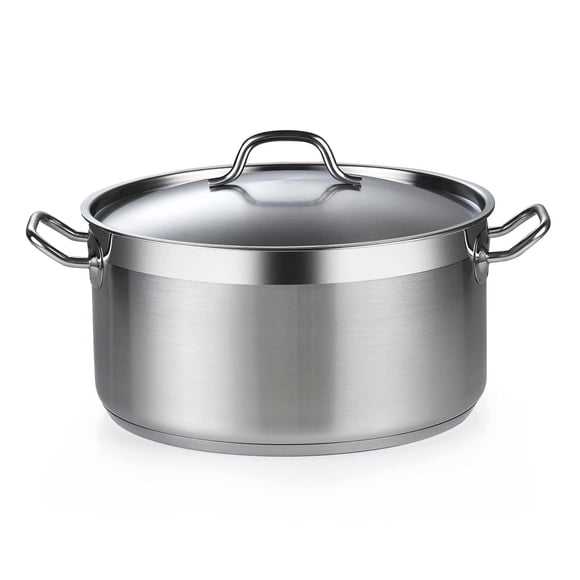 Cooks - Cacerola de horno holandés estándar con tapa, ollas profesionales de acero inoxidable de 9 c