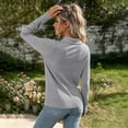 thumbnail image 5 of FAIWAD Cardigan Sweaters for Women Collared Button Down Open Front Knit Cardigans Long Sleeve Casual Cardigans, 5 of 8