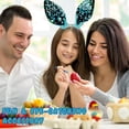 thumbnail image 6 of Easters Blue Bunny Ears for Easter Birthday Party Favors Props Accessories Gift Basket Supplies Holiday Decoration - 1 count, 6 of 7