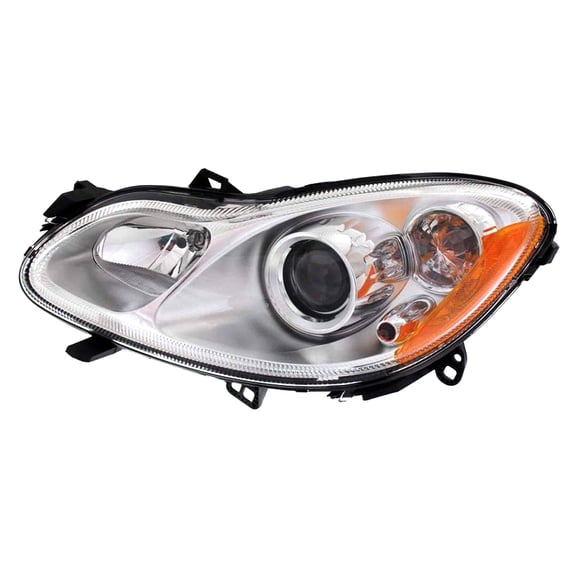 New Left Halogen Headlight Compatible With Smart Fortwo Brabus 2010 by Part Number 451-820-25-59 4518202559 SM2502100