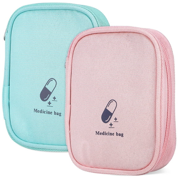 Hemobllo 2Pcs Medical Supply Bag with Multiple Compartments Portable Storage Organizer