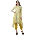 thumbnail image 1 of Moomaya Ensemble Tunique Indienne Pantalon Manches 3/4 Imprimé Femme Kurta Kurti, 1 of 6
