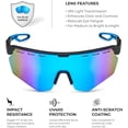thumbnail image 3 of Xagger Sport Shield Sunglasses for Men Women Cycling Running Baseball UV400 Sun Glasses Wrap Around TR90 Frame, 3 of 6