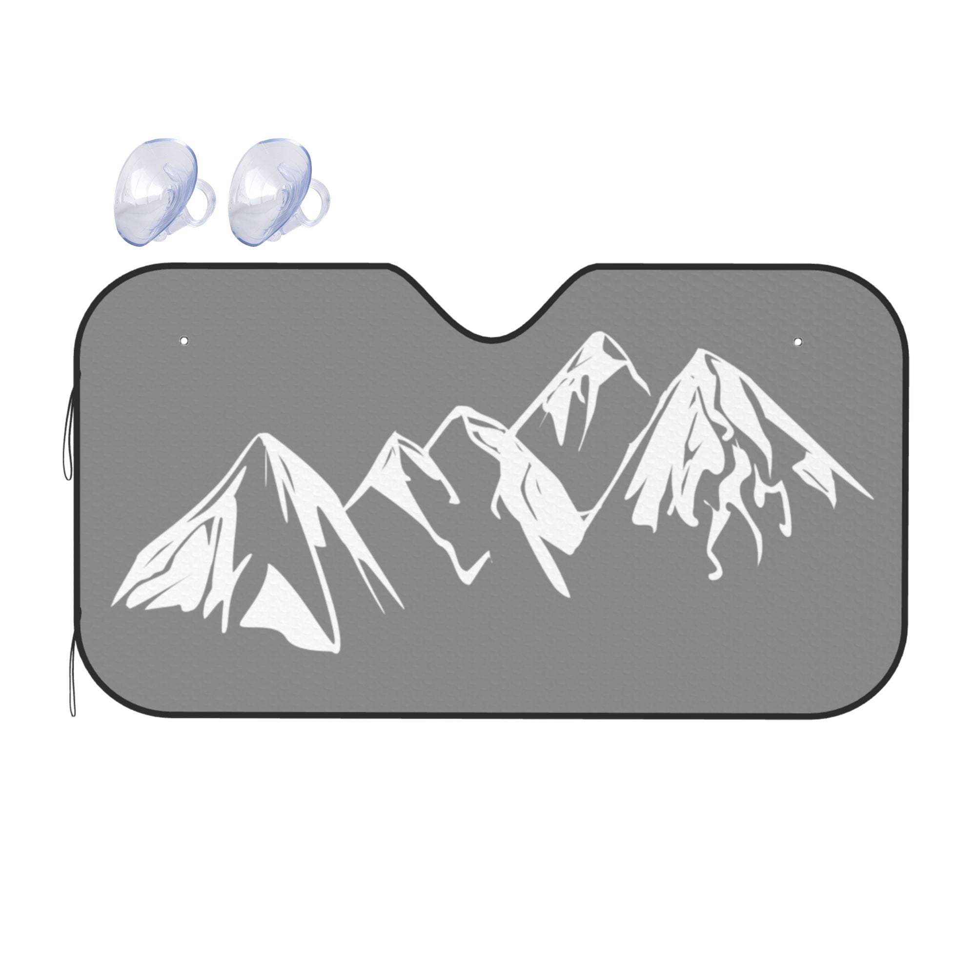 Mountain Snow Pattern Print Car Sun Shade