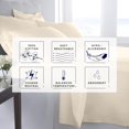 thumbnail image 4 of Kotton Culture Bed Sheets 4 Piece 100% Egyptian Cotton 600 TC Soft Crisp Cooling Cotton Luxury Hotel Sheets with 15" Inch Deep Pocket Snug Fit Sateen Weave(Ivory,RV King), 4 of 6