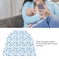 thumbnail image 4 of Mother Breastfeeding Cover Cloth, Washable Feeding  Towel Warm Keeping Breathable  For Home Black Base Triangular Pattern,Blue Base Dot Pattern, 4 of 8