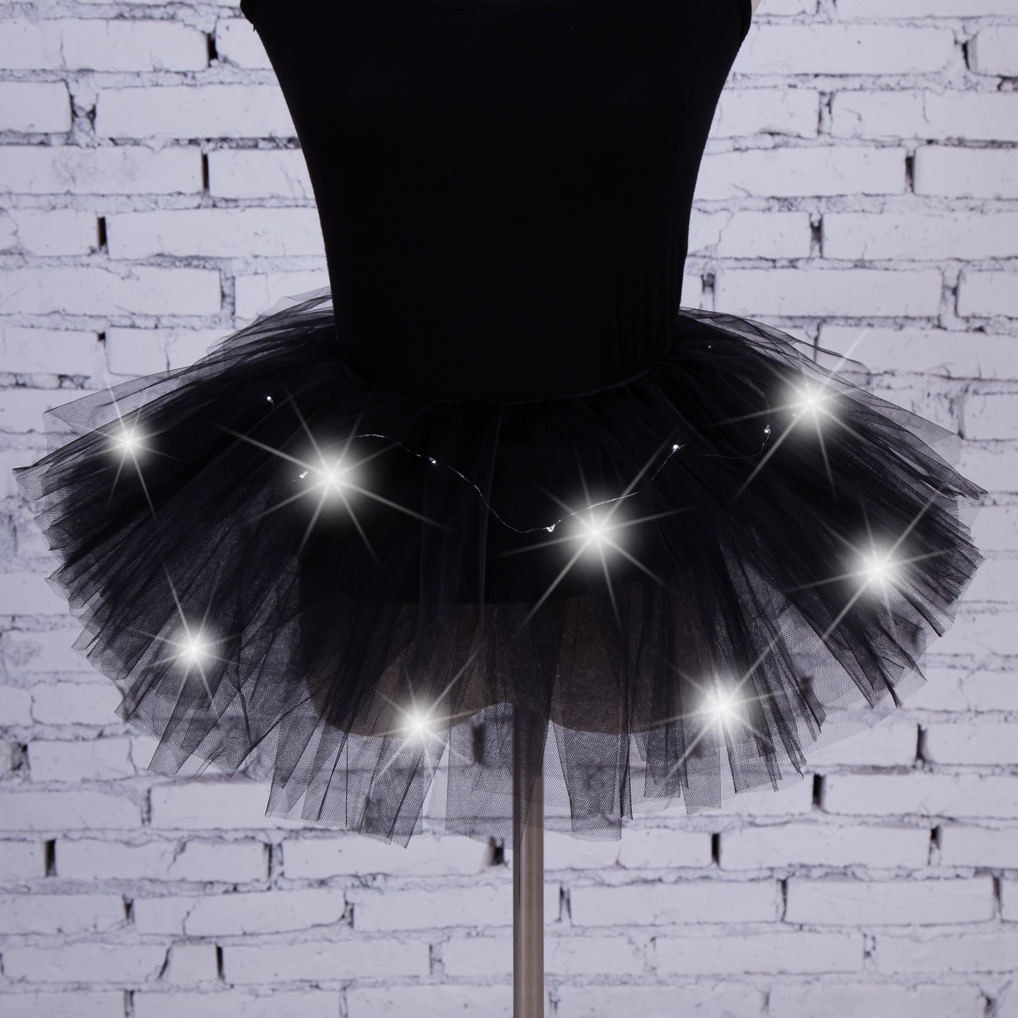 Pudcoco Led Light Up Tulle Tutu Skirt Fancy Dress Hen Party Halloween Costume 8 Layers New Green
