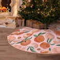 thumbnail image 5 of Rateoe Painting Peach Pattern Christmas Tree Skirt with Ties , Christmas Tree Decorations, Farmhouse Christmas Decor Xmas Holiday Decorations-48", 5 of 6