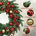 thumbnail image 5 of Yastouay 20 inch Christmas Wreaths for Front Door, Christmas Decorations Wreath with Lights for Indoor Outdoor Wall Windows Christmas Home Decor, 5 of 8