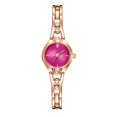 thumbnail image 1 of Elegante reloj de pulsera de cuarzo con pantalla de aleación P1071 (correa de reloj de oro rosa con cara roja rosa), 1 of 1