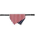 thumbnail image 2 of Adjustable Independence Day American Flag Dog Triangle Dog Drool Towel Twill Collar Red M, 2 of 9
