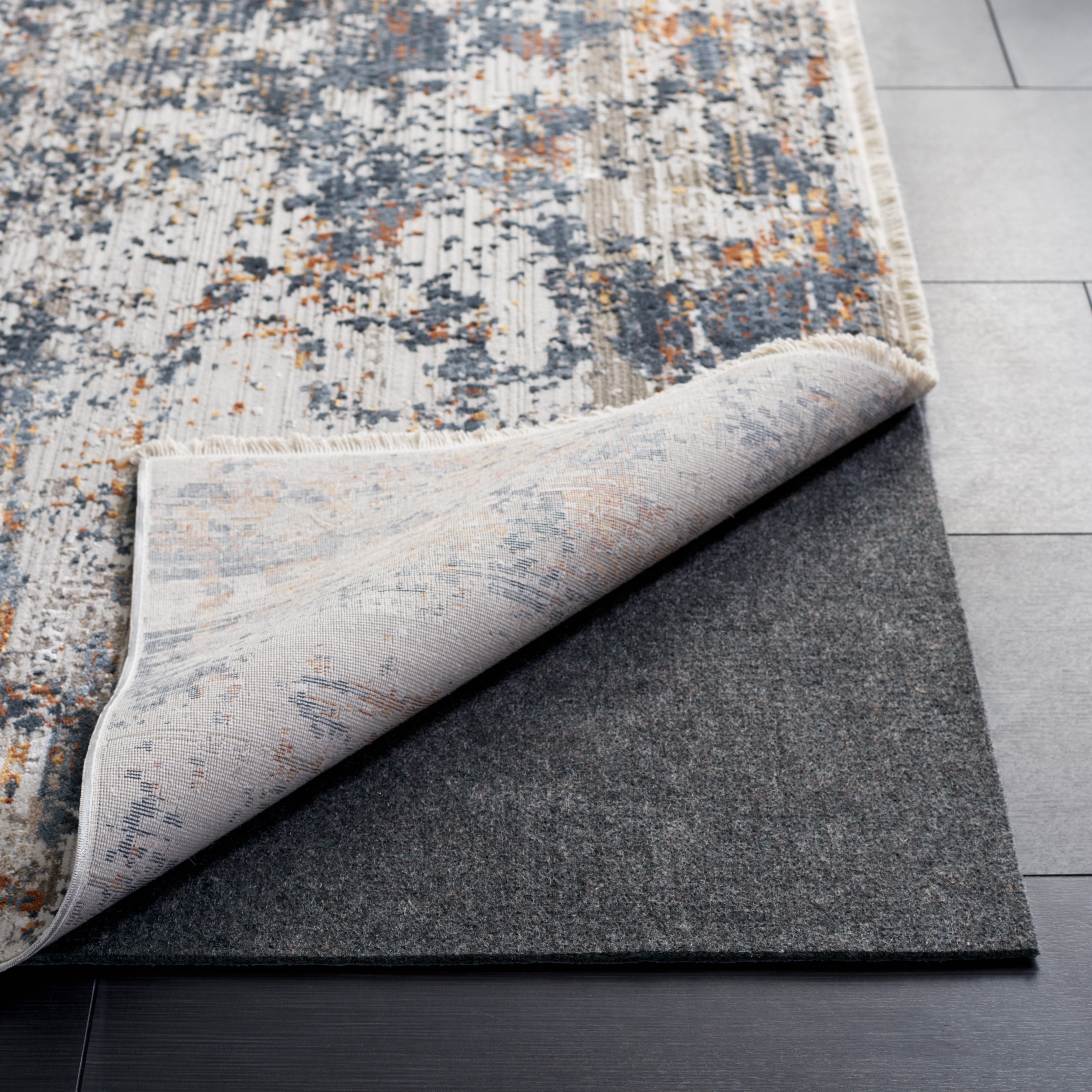 SAFAVIEH Durable Hard Surface Non-Slip Rug Pad, Grey, 5' x 8'