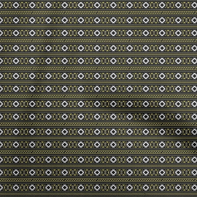 oneOone Velvet Black Fabric Tribal Craft Projects Decor Fabric Printed By The Yard 58 Inch Wide
