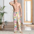 thumbnail image 3 of Cauagu Retro Colorful Butterfly Mens Pajama Pants Sleep & Lounge Pants,PJ Bottoms with Pockets-Medium, 3 of 7