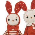thumbnail image 1 of Crochet Kit for Beginner Cute Starter Arts Craft Set Kit Handmade Rabbits Includes Yarn, Hook, Accessories Orange, 1 of 9