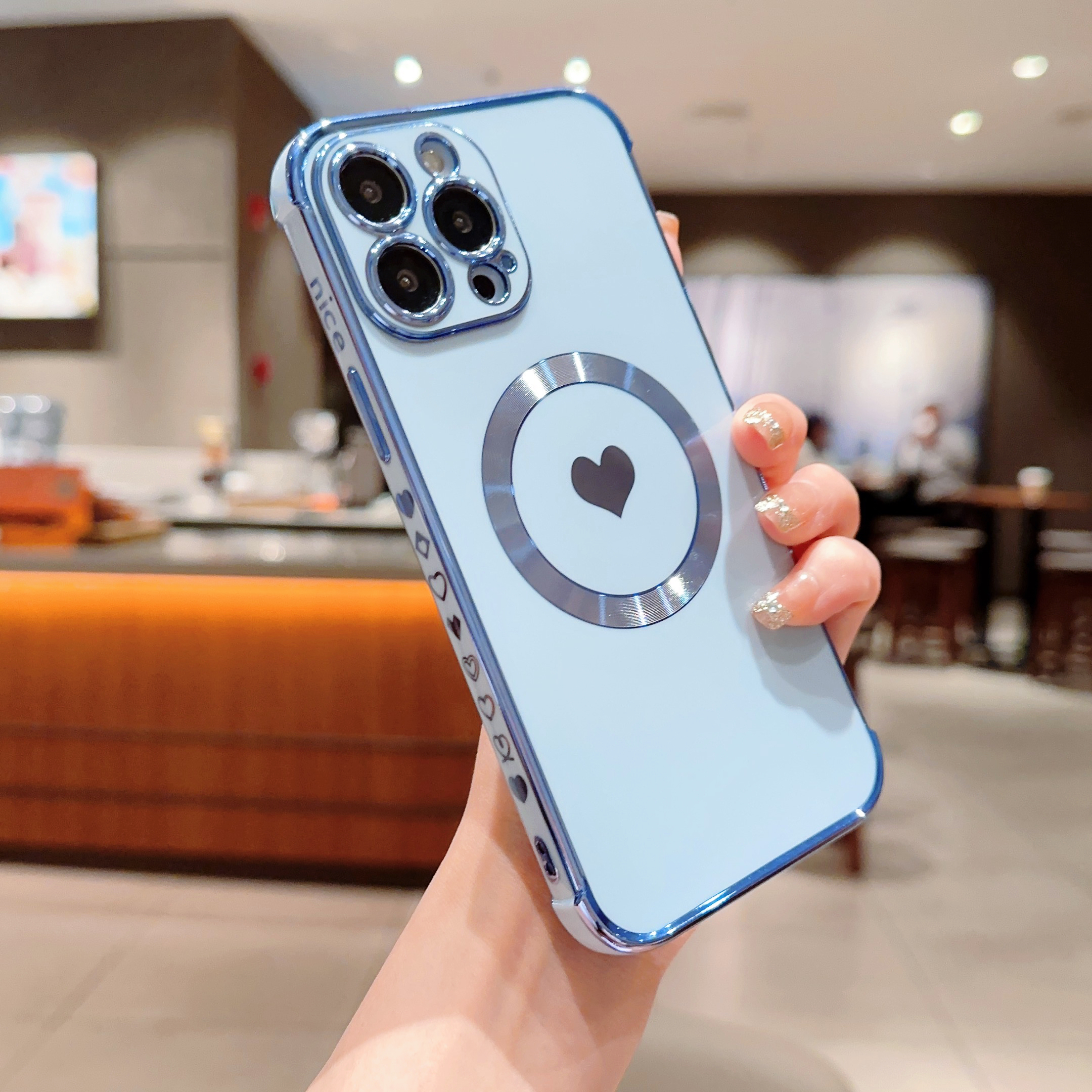 for Apple iPhone 13 Pro Max (6.7 inch) Cute Love Heart