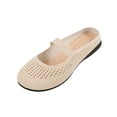 thumbnail image 2 of Miluxas Women's Ballet Shoes Comfortable Slip on Round Toe Flat Casual Shoes for Walking, Driving, Dressy Khaki 9(42), 2 of 6
