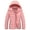 Pink, variant on Women's Hooded Puffer Jacket Lightweight Warm Puffy Quilted Winter Coat Waterpoof Jackets for Cold Weather, Navy XL