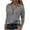 Gray, variant on Scyoekwg Women Tops Trendy Long Sleece Dressy Casual Trendy Long Sleeve Y2k Clothes Loose V-Neck Half Zipper Blouse Solid Color Graphic Tops Fall Blouses(Green,L)