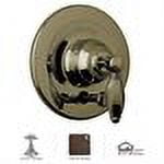Rohl A2400XMTCB Country Bath Kit for Pressure Balance, with Cross Handle and Diverter, Tuscan Brass