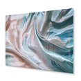 thumbnail image 2 of Designart "Dancing Chromatics Pink and Blue II" Abstract Marble Metal Wall Art Prints, 2 of 5