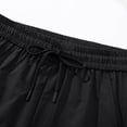 thumbnail image 3 of Mens's Baggy Cargo Pants Solid Color Breathable Elastic Waist Casual Workout Pants Drawstring Zipper Pocket Loose Fit Athletic Pants, 3 of 6