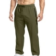 thumbnail image 4 of MKKAS Men's Athletic Pants Comfort Fit Performance Trousers for Daily Training and Running Outdoor Casual Workout Activewear, Black, XL, 4 of 7