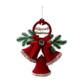 thumbnail image 3 of Adorno de campana navideña, colgante de cascabel para árbol, adorno colgante para chimenea Doble timbre, 3 of 9