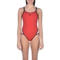 thumbnail image 4 of Arena Team Stripe Super Fly Back One Piece FL Women (32, red black), 4 of 6