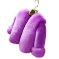 thumbnail image 2 of GiLiling Baby Girls Toddler Retro Faux Fur Coat Jackets Wrap Cape Shawl for Girls Fluffy Winter Toddler Girl Clothes (Purple, 18-24 Months), 2 of 9