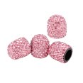 thumbnail image 1 of 4uds Válvula Vástago Tapas Imitación Cristal Costosa Coche Accesorios Rosa, 1 of 1