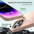 thumbnail image 3 of Entronix Silicone Case Designed for Apple iPhone 16 Pro Liquid Silicone Case, Shockproof Slim Case Built for Apple iPhone 16 Pro, Rose Gold, 3 of 5
