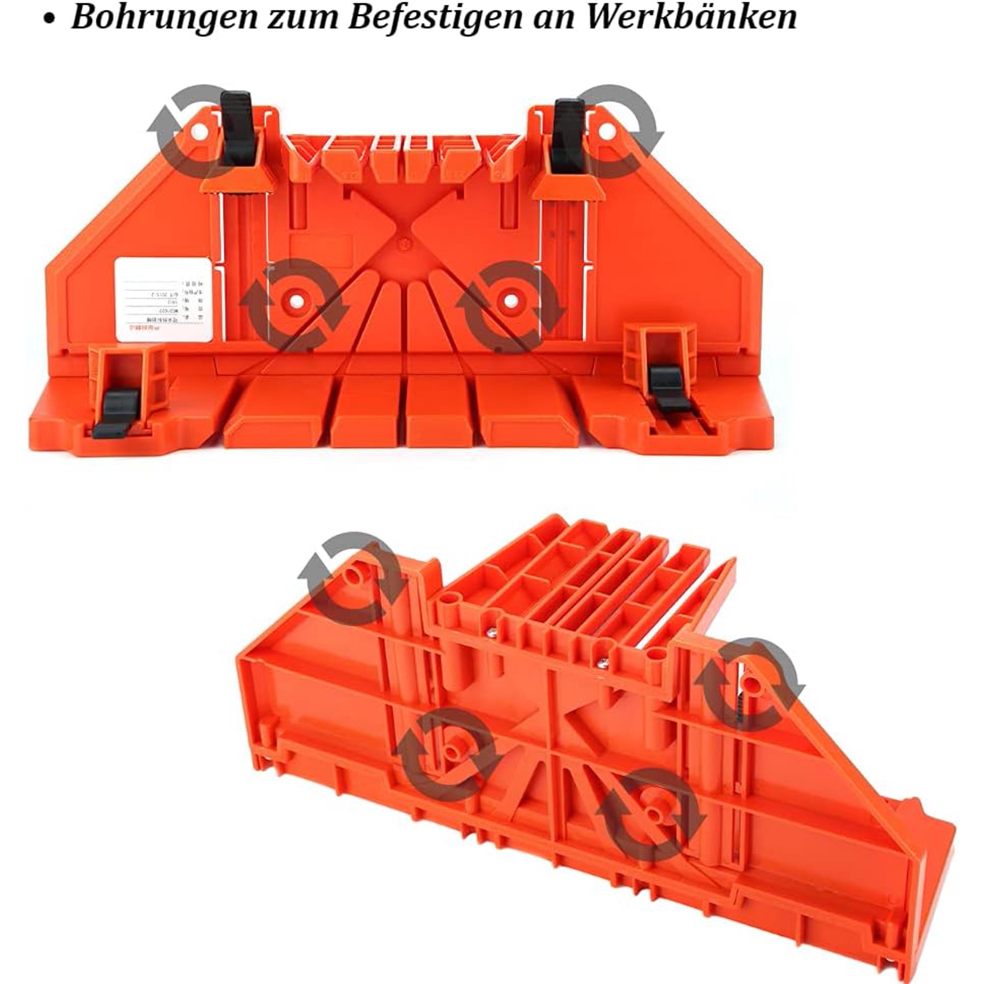 Miter Box, Precise Cutting Box, 0° 22.5° 45° 90° Multi-Angle