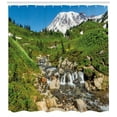 thumbnail image 2 of Ambesonne Travel Shower Curtain, Edith Creek Mount Rainier, 69"Wx70"L, Multicolor, 2 of 2