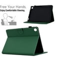 thumbnail image 3 of Case for Lenovo Tab M10 (3rd Gen) 10.1" TB-328F, Fiber Texture PU Leather Folio Stand Cover Flip Tablet Case with Credit Card Slot Auto Wake/Sleep Magnetic Clasp for Lenovo Tab M10 3rd Gen, Dark Green, 3 of 6