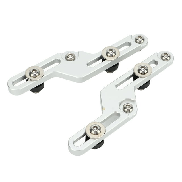 Windshield Mount Bracket Kit, Reducing Noise Windscreen Adjusters Increasing Stability Aluminum Alloy For Motorcycle Silver