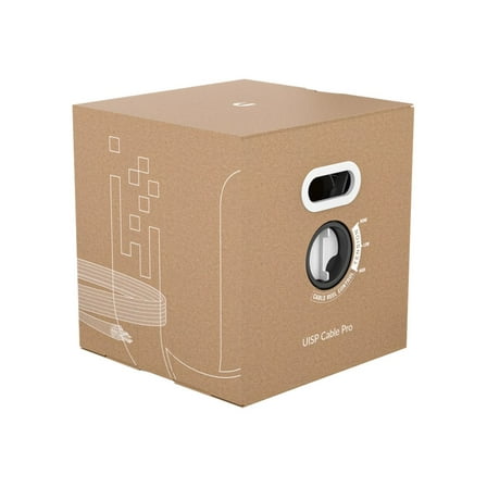 Ubiquiti UISP Cable Pro - Bulk cable - 1000 ft - 0.2 in - STP - CAT 5e - outdoor, solid - black