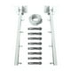 thumbnail image 1 of Tendederos Plegables Retráctil Ropa Plegable Reforzado Metal blanco, 1 of 5