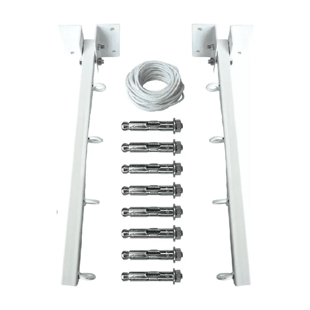 Tendederos Plegables Retráctil Ropa Plegable Reforzado Metal blanco