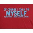 thumbnail image 4 of Old Glory Mens Funny Talk To Myself Short Sleeve Graphic T Shirt, 4 of 6