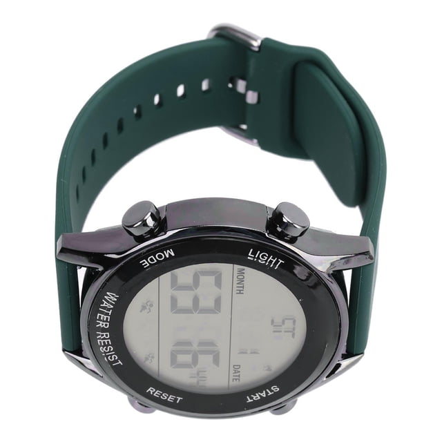 Electronic Watch, Digital Watch Time Reporting Week Date Display Waterproof Luminous Alarm for Student for Exercise Black,Gray,Wine Red,Blackish Green