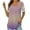 Pink, variant on LYXSSBYX Womens T Shirts Graphic Tees Trendy Women's Fall and Summer Sexy Short Sleeved Neck Printed Color Lace Patchwork Fold T-Shirt Top Blouse