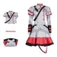 thumbnail image 2 of Liyamei Robe de Cour Élégante pour Fête de Carnaval Tenue de Jeu de Rôle Médiévale Rouge TG, 2 of 5