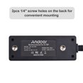 thumbnail image 4 of Conector de cable de alimentación divisor D-tap macho a 8 puertos D-tap hembra de tipo B Andoer con interfaz USB, reemplazo para monitores de batería V-mount de cámaras ARRI RED., 4 of 6
