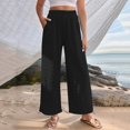thumbnail image 2 of Sngxgn Women's Pants Leggings Women's Relaxed Jogger Track Sweatpants with Pockets for Workout(Black,L), 2 of 6