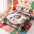 thumbnail image 3 of Manfei Christmas Happy Holiday Quilt Full,Kawaii Snowman Full Bedspread Sets,3-Piece,1 Coverlet and 2 Pillowcases, 3 of 7