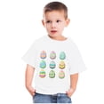 thumbnail image 4 of Cadeaux de Pâques pour Enfants, Enfants Garçons Filles Imprimé Ufs de Pâques Mignon Col Rond Manches Courtes, 4 of 4