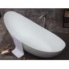 thumbnail image 6 of ALFI brand AB9951 73" White Solid Surface Smooth Resin Soaking Slipper Bathtub, 6 of 10