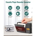 thumbnail image 2 of Reproductor de casetes SEMIER Small con grabadora de tarjetas USB C/SD, 2 of 9