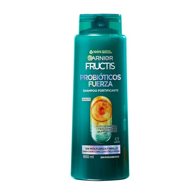Shampoo Garnier Fructis probióticos fuerza 650 ml